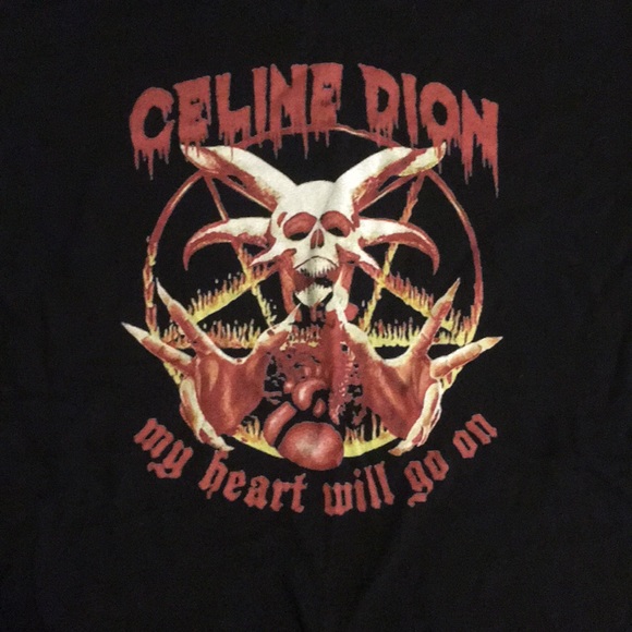 Celine dion pentagram shirt Clearance